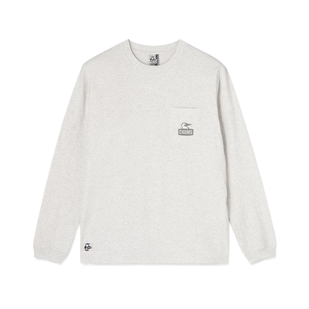 BOOBY FACE POCKET BRUSHED L_S T-SHIRT 